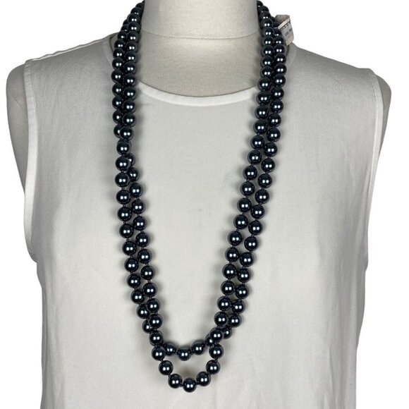 Louis Dell Olio Imitation Pearl Necklaces Lot of 5 Pink Gray Baroque Long Signed - Picture 5 of 16